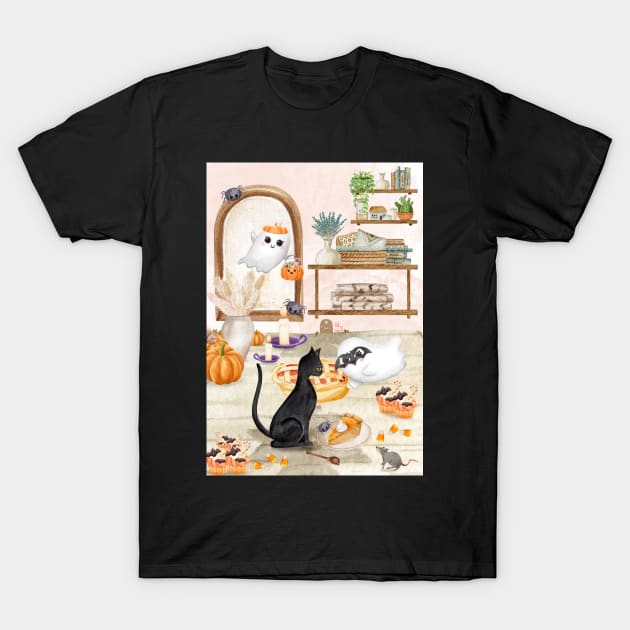 Midnight Munchies T-Shirt by DaffodilArts